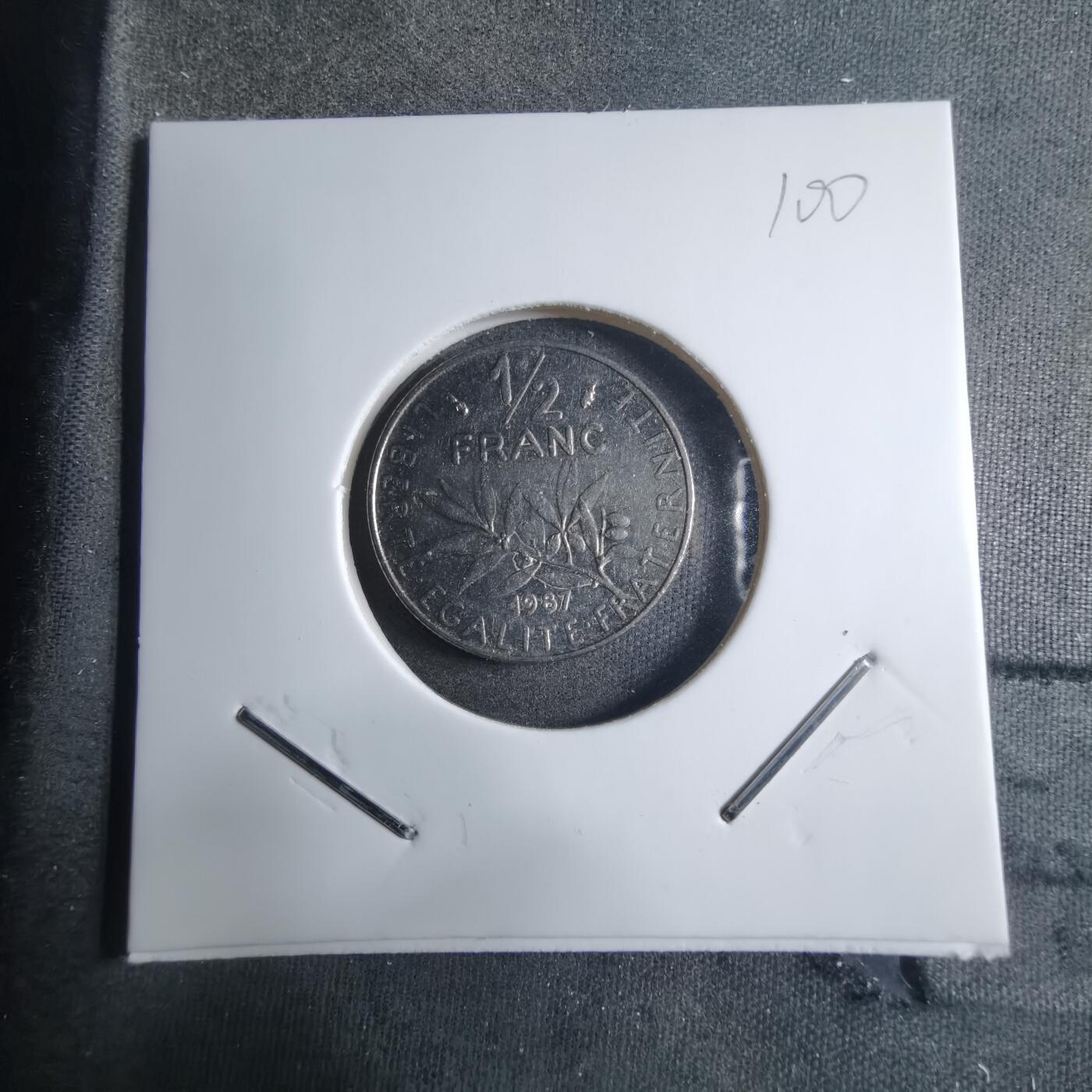 沼泽如烟--第909场 法国1987年半法郎