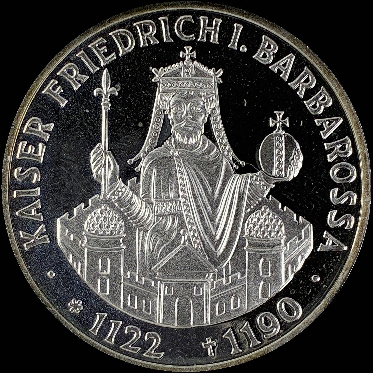 【雨安】【直播拍卖】【世界币章115期-裸币】2025-11-21 周五 19:30 保真 [裸币德国] Germany 德国 西德 10马克 1990年