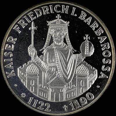 【雨安】【直播拍卖】【世界币章115期-裸币】2025-11-21 周五 19:30 保真 - [裸币德国] Germany 德国 西德 10马克 1990年