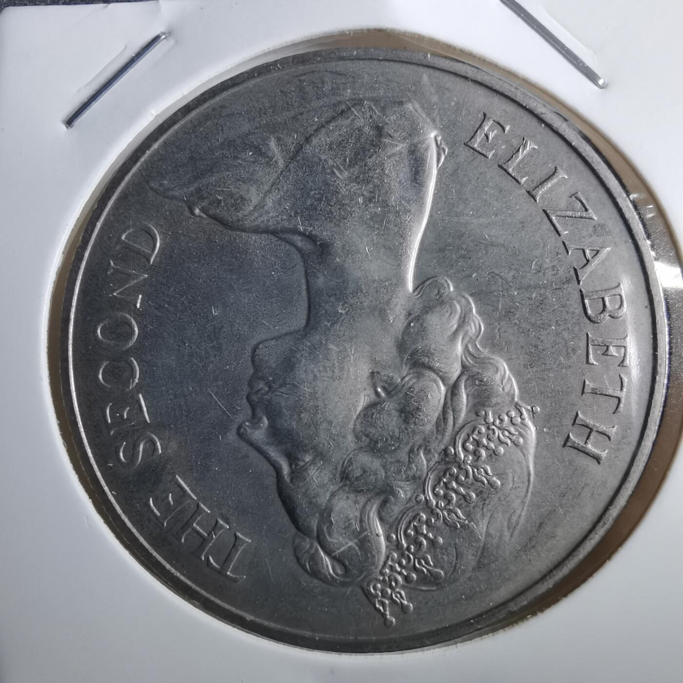 沼泽如烟--第910场 圣赫勒拿1973年25便士纪念币