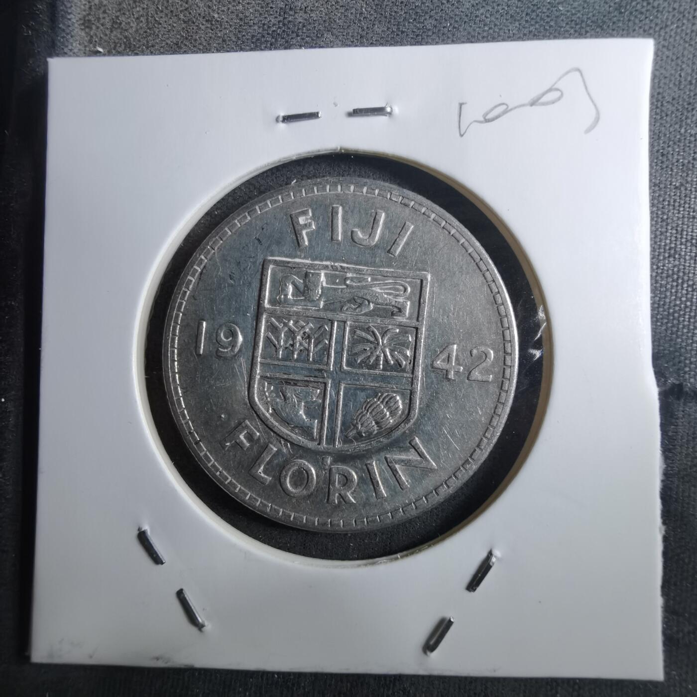 沼泽如烟--第910场 斐济1942年1弗洛林银币
