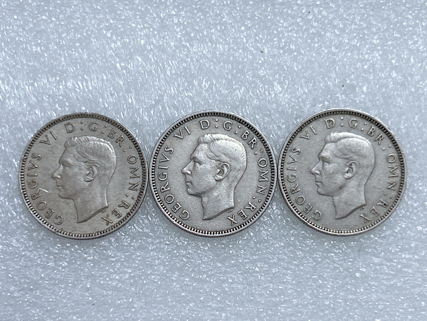 第一海外回流一元起拍收藏 散集专场  第270期 英国苏格兰版1先令硬币 乔治六世 3枚