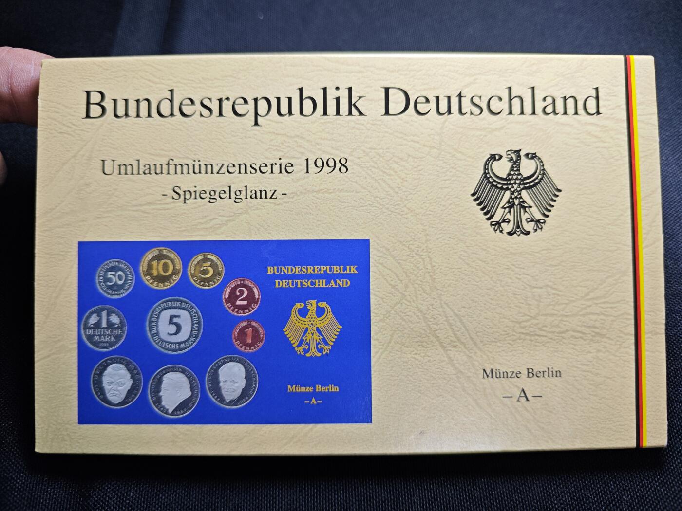 KK钱币收藏小铺 （套币 好品/批量散币 银币）专场  2月预留时间 周末发货  1998德国清年精制套币