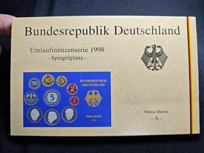 KK钱币收藏小铺 （套币 好品/批量散币 银币）专场  2月预留时间 周末发货 -  1998德国清年精制套币