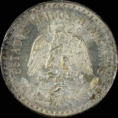 【雨安】【直播拍卖】【世界币章115期-裸币】2025-11-21 周五 19:30 保真 - [裸币各国] Mexico 墨西哥 1比索 1938年 KM# 455 [16.66 g., 0.720 Silver]