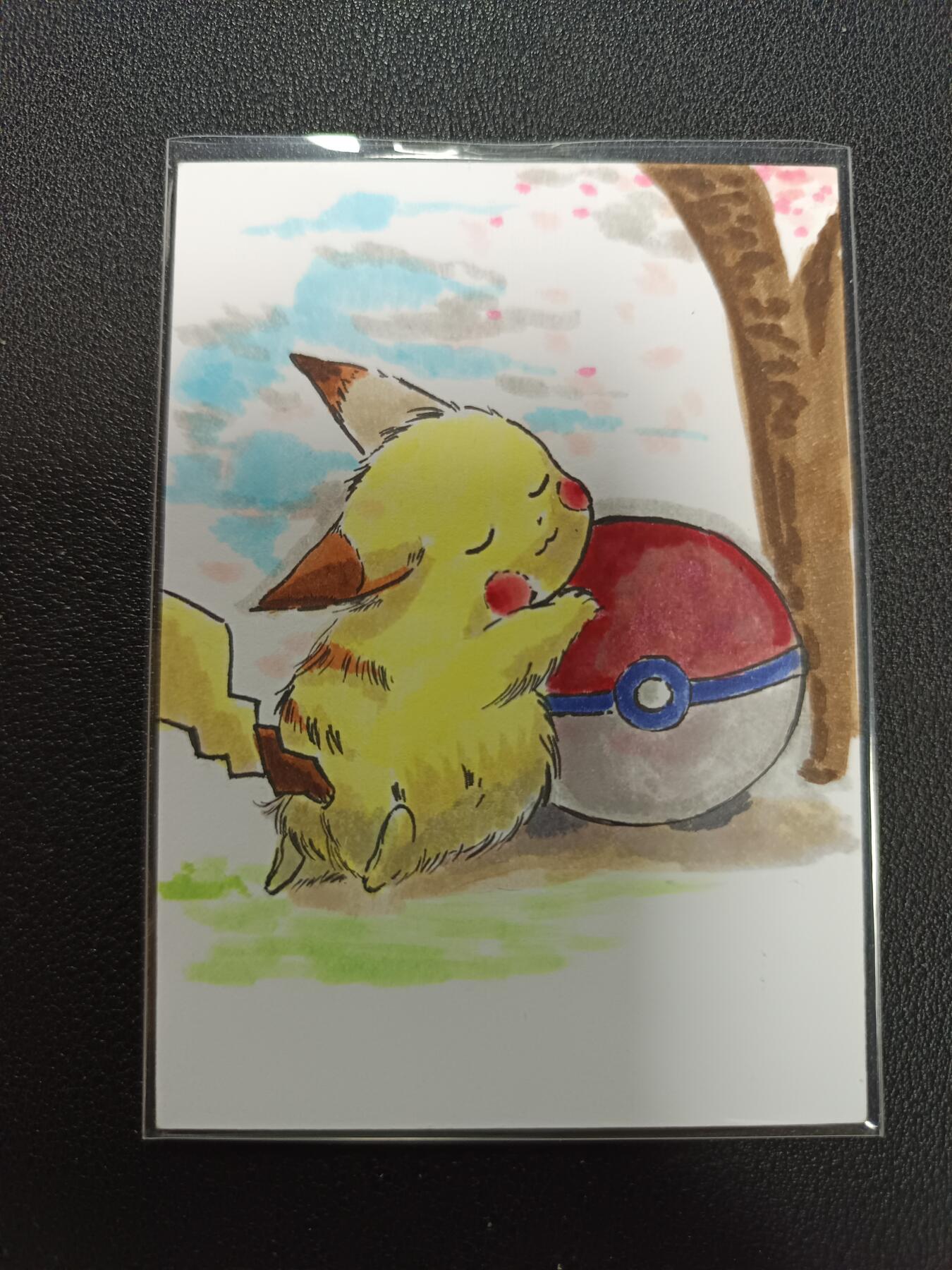 天玑星卡拍第141期《11.24周一截拍》持续收拍收评中 满赠卡需备注 【手绘卡】含颖 皮卡丘 手绘卡