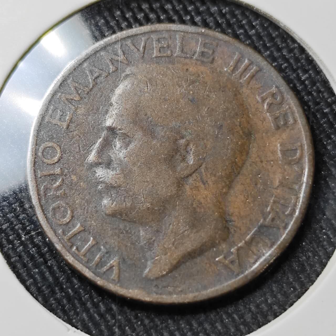 KK钱币收藏小铺  第362场  2月预留时间 周末发货  1929意大利10分铜币