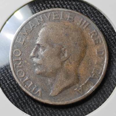 KK钱币收藏小铺  第362场  2月预留时间 周末发货 -  1929意大利10分铜币