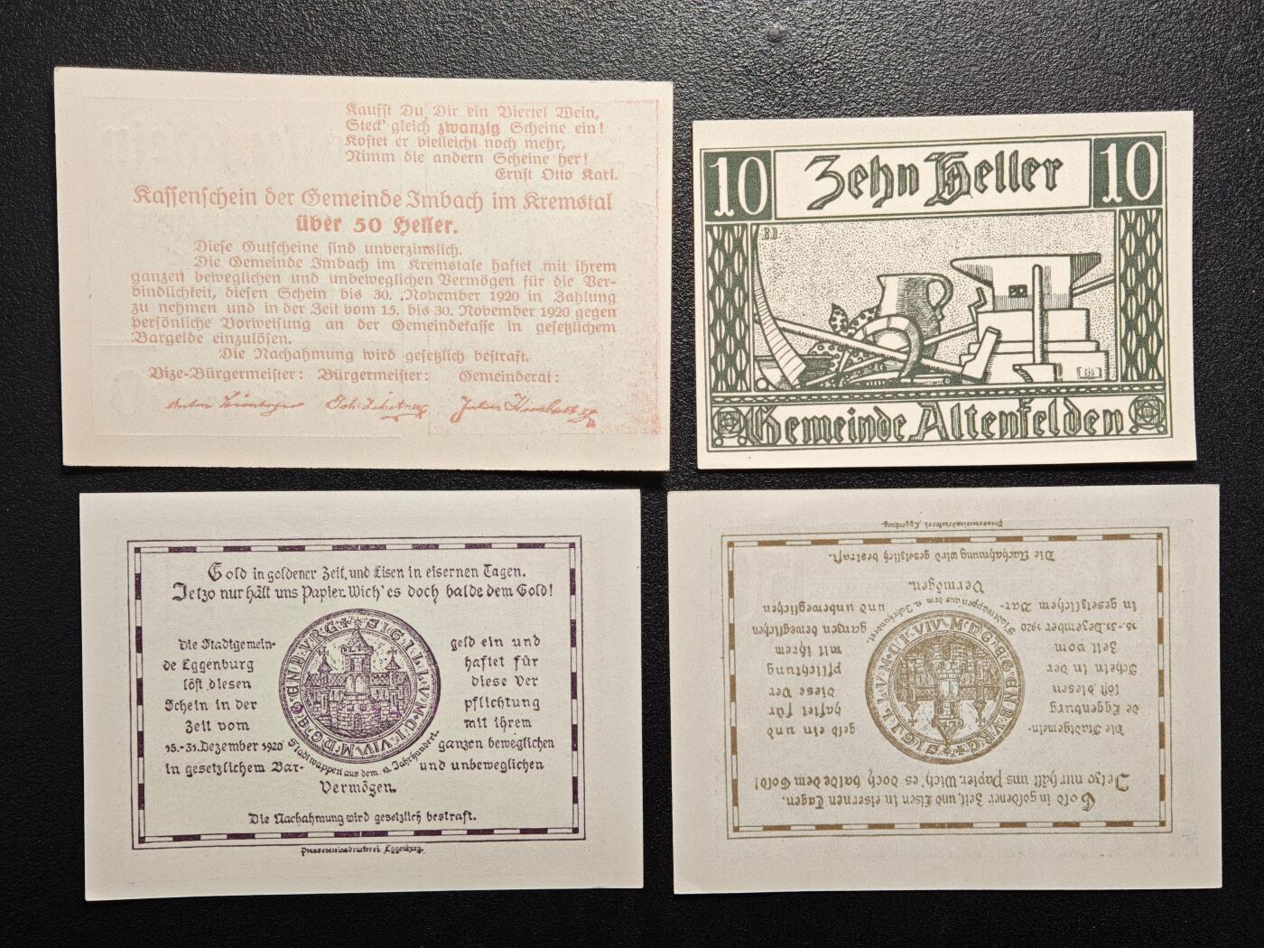 【德藏】世界币章拍卖第154期（拍品征集中~欢迎藏友联系） 10张一组 德国紧急时期纸币