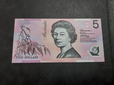 博彦收藏   11月24日 8点 钱币专场 - 澳洲 女皇5元塑料钞 UNC