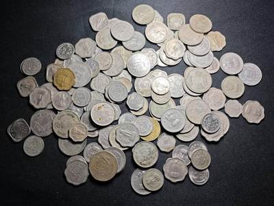 KK钱币收藏小铺 （套币 好品/批量散币 银币）专场  2月预留时间 周末发货 -  印度一组散币112枚 各种年份面值！