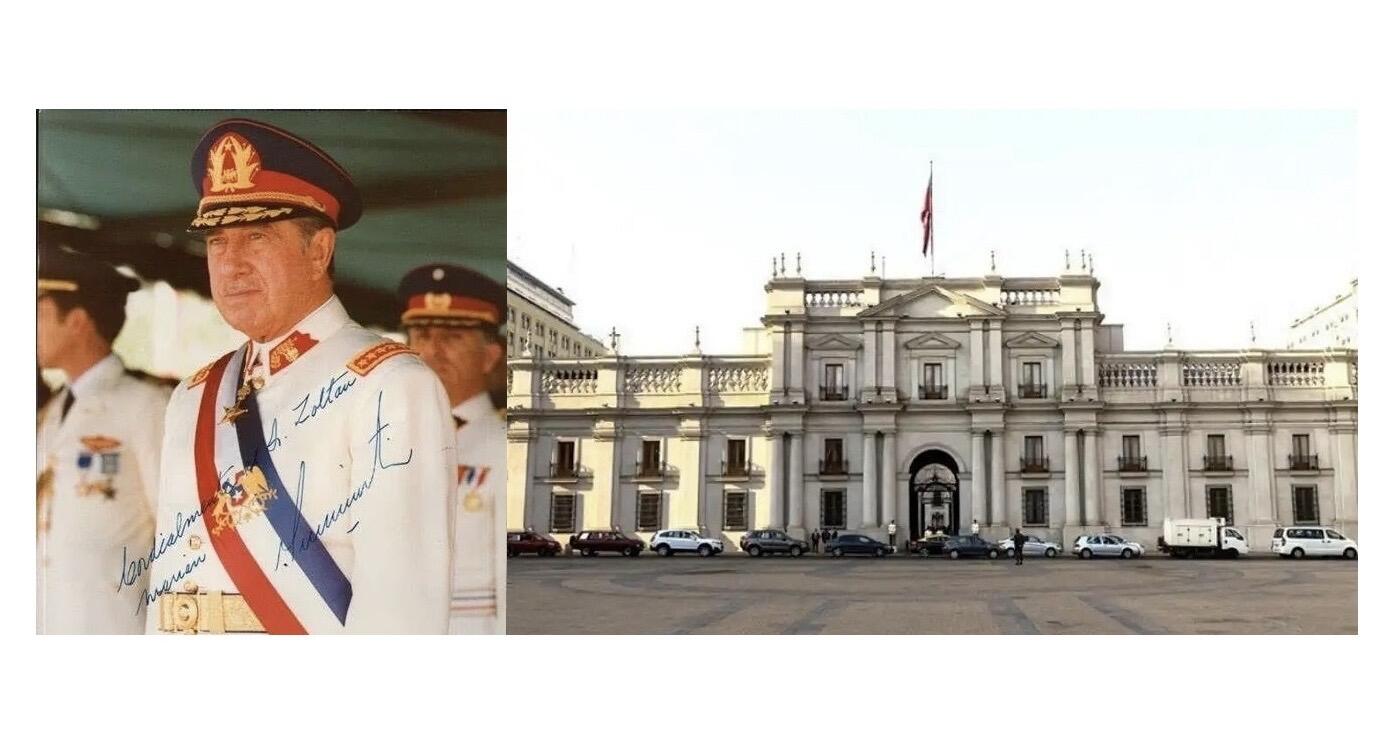 【艺术】智利艺术大章 独裁者总统皮诺切特+总统府 高浮雕精制超大铜章 70MM 102克