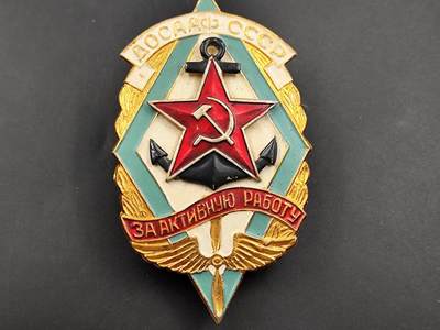 11月18日奖章钱币专场 - 苏联陆海空协会纪念章 超大尺寸版