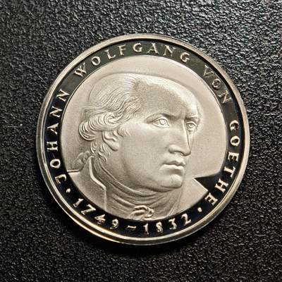 【德藏】世界币章拍卖第154期（拍品征集中~欢迎藏友联系） - 1982年 德国哥德逝世150周年5马克纪念镍币 直径约：28.9mm；重约：10g