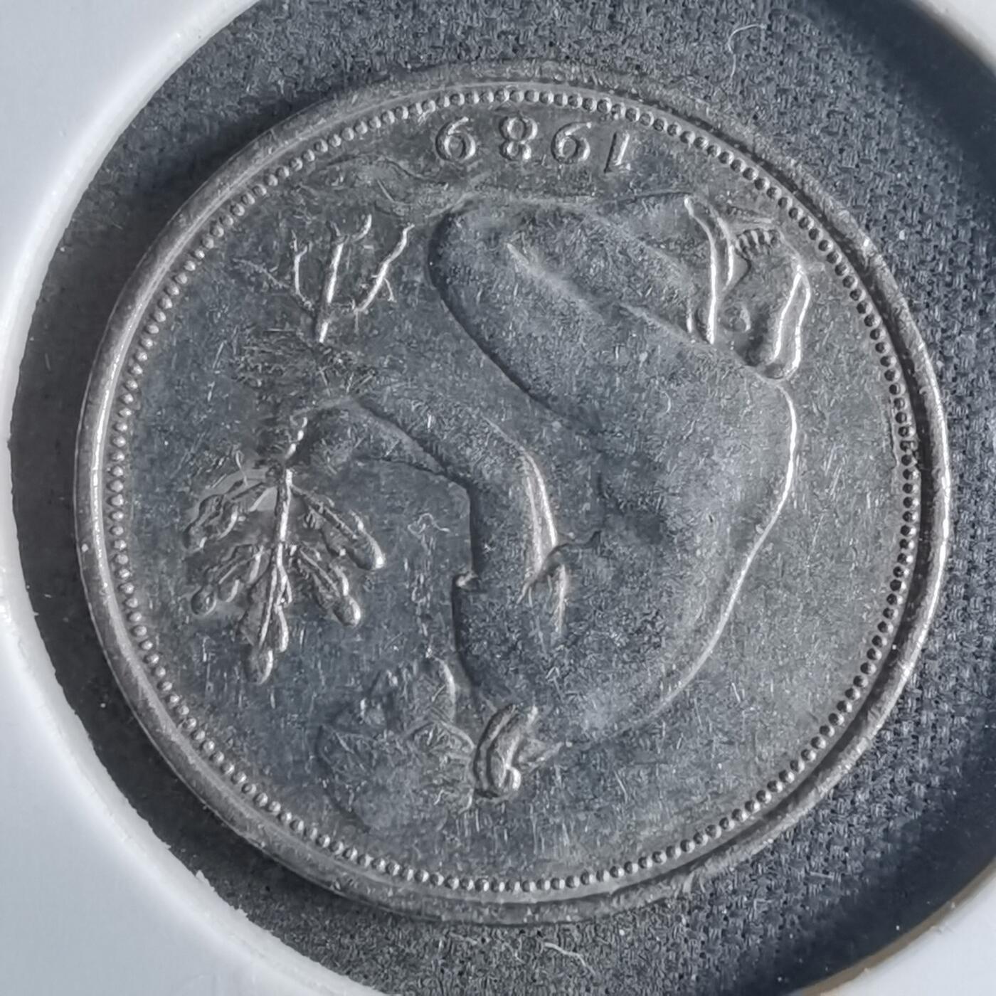 沼泽如烟--第909场 德国1989年50芬尼