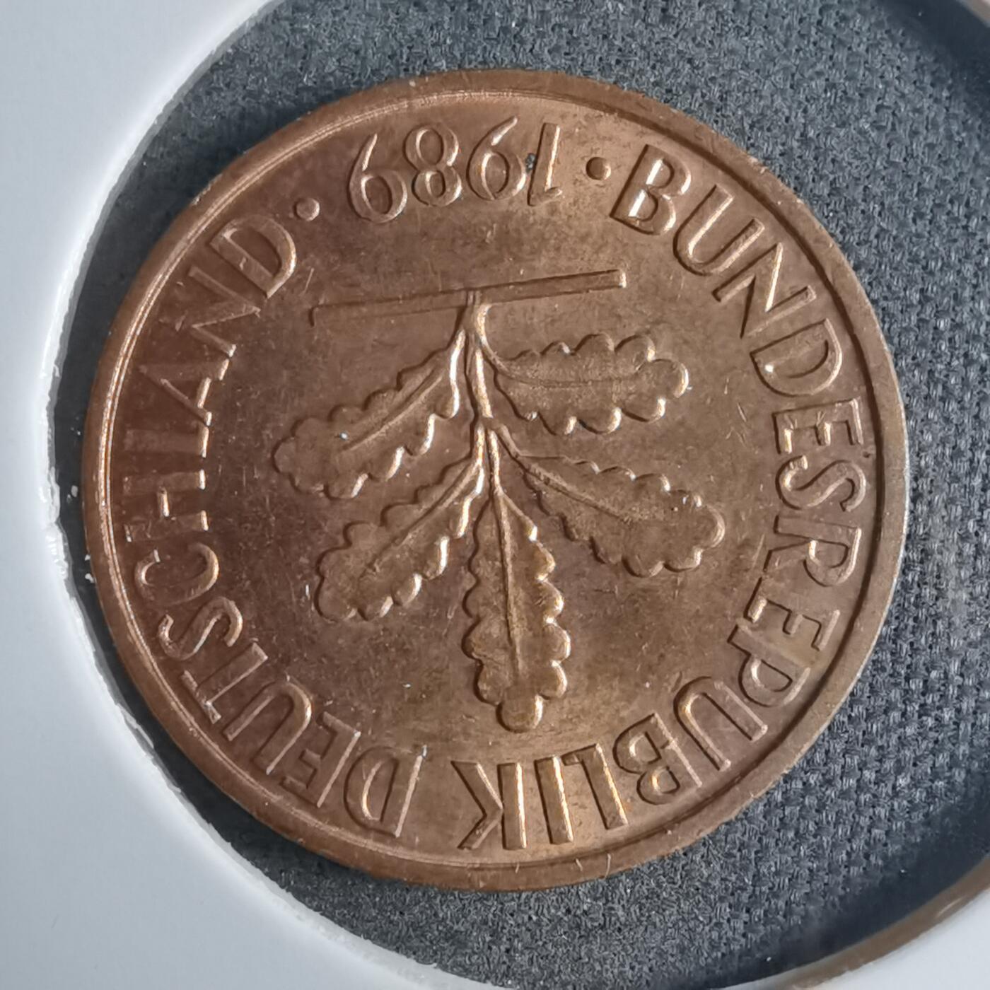 沼泽如烟--第909场 德国1989年2芬尼