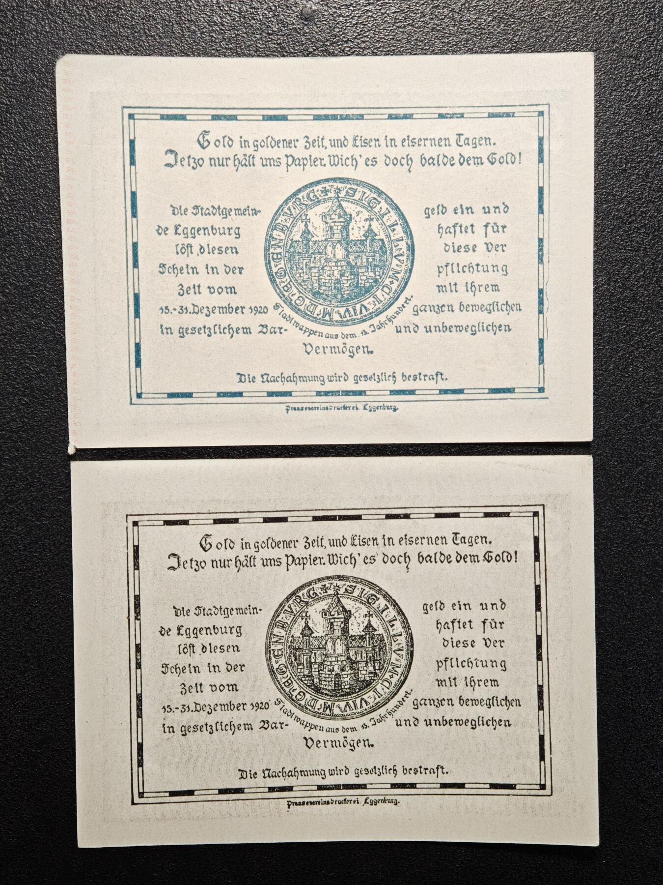 【德藏】世界币章拍卖第154期（拍品征集中~欢迎藏友联系） 10张一组 德国紧急时期纸币