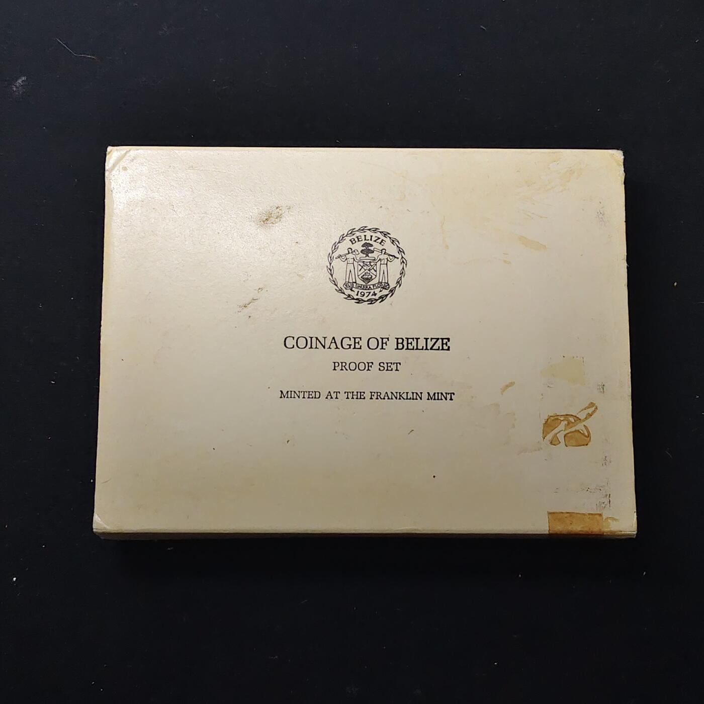 【全场包邮】纯粹捡漏拍479场（免费代拍第16场） 伯利兹1974年官方精制套币-盒证全