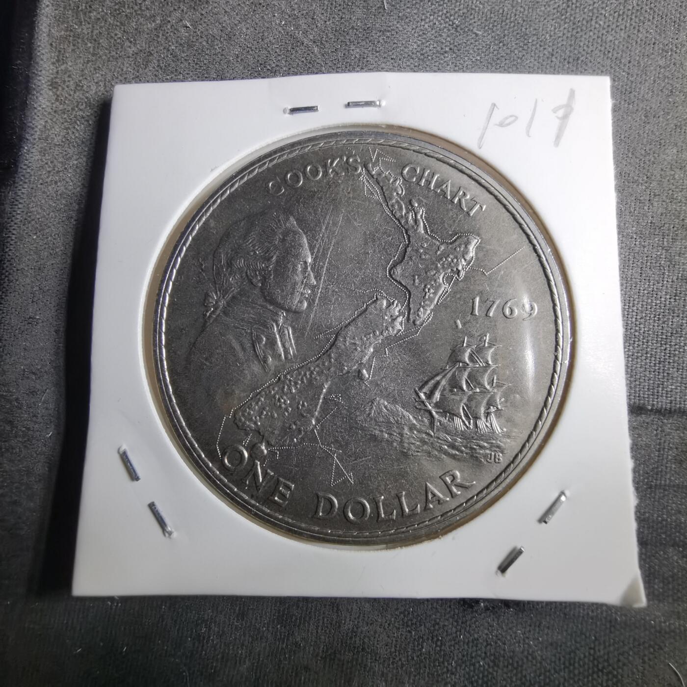 沼泽如烟--第910场 新西兰1969年一元纪念币