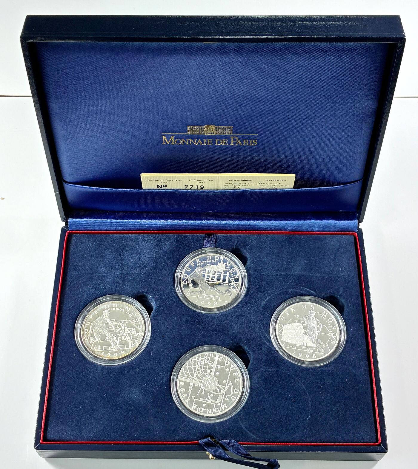 【雨安】【直播拍卖】【世界币章115期-裸币】2025-11-21 周五 19:30 保真 [现代钱币] France 法国 10法郎 1996-1998年 世界杯