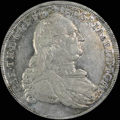 【雨安】【直播拍卖】【世界币章115期-裸币】2025-11-21 周五 19:30 保真 - [裸币德国] Germany 德国 德意志 1泰勒 Bavaria巴伐利亚 卡尔·特奥多尔.圣母抱婴 版式2 1781年