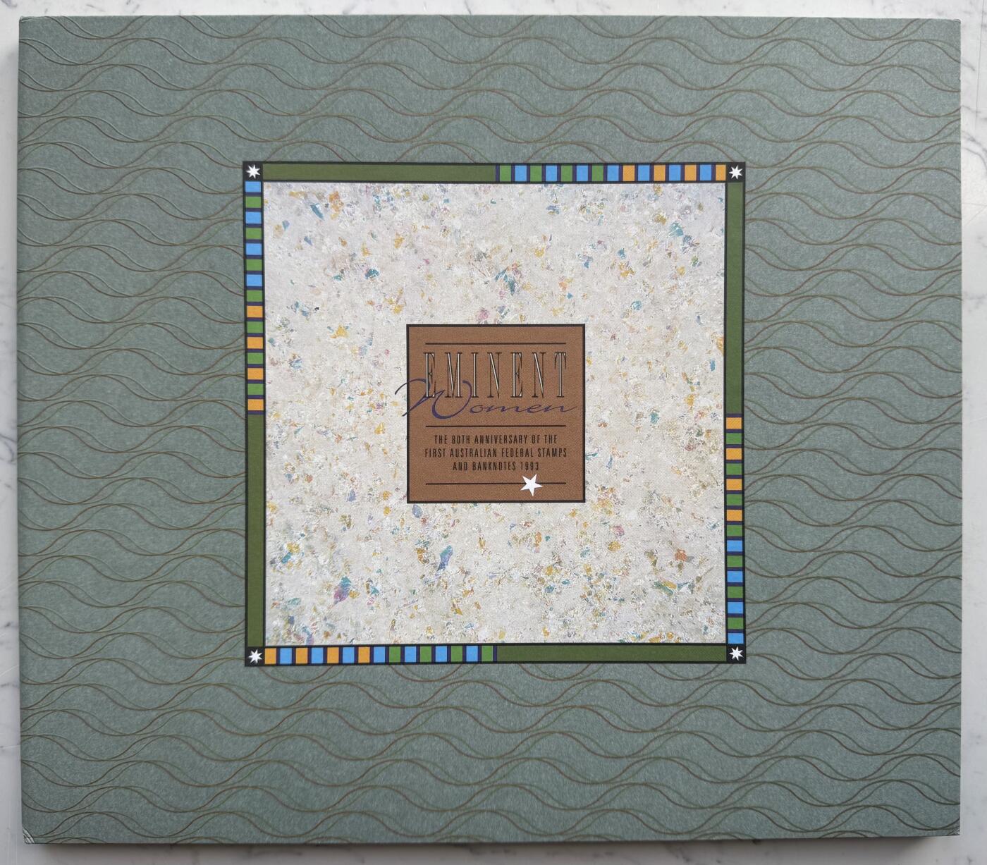 2025第25场（总第225期）：精品测试钞、纪念钞、塑料钞、连体钞综合场 黑字版/AP93冠 澳大利亚“联邦第一枚邮票和纸币发行80周年”10元塑料纪念钞册装UNC（第3809号）