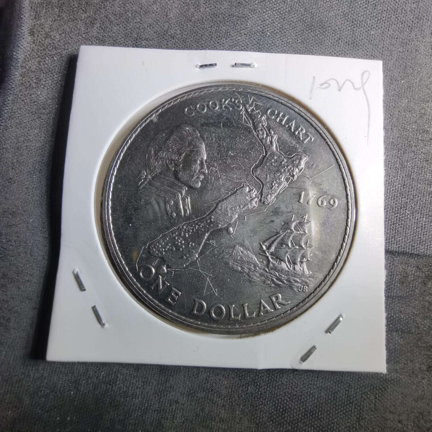 沼泽如烟--第910场 新西兰1969年一元纪念币