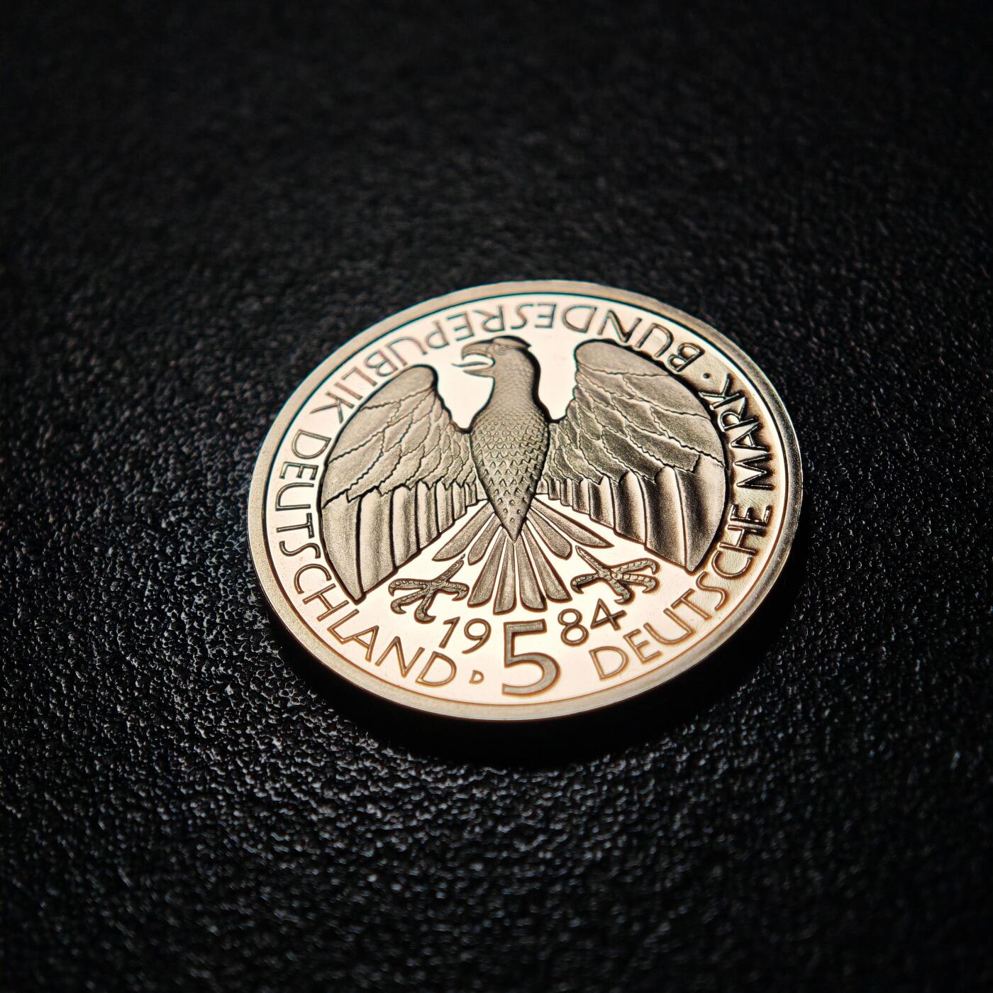 【德藏】世界币章拍卖第154期（拍品征集中~欢迎藏友联系） 1984年 德国关税同盟150周年5马克纪念镍币 直径约：29mm；重约：10g