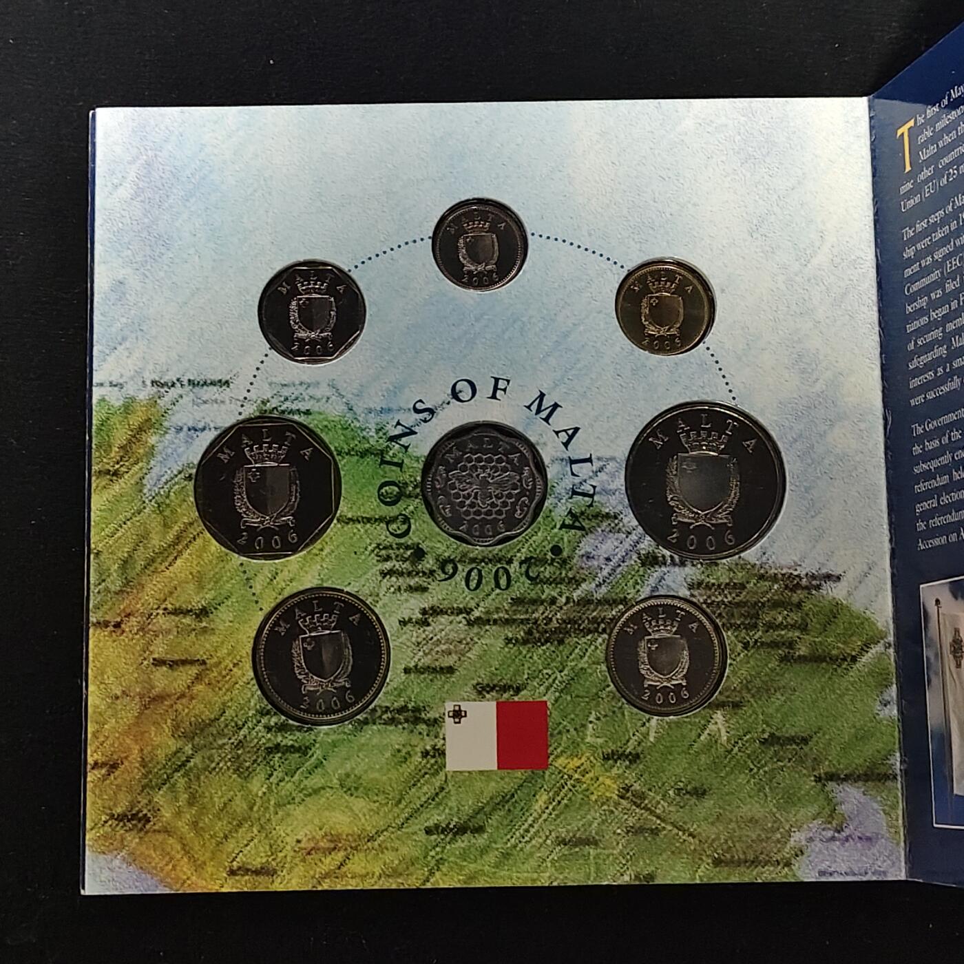 【全场包邮】纯粹捡漏拍479场（免费代拍第16场） 马耳他2006年官方套币-含仅封装发行3米尔
