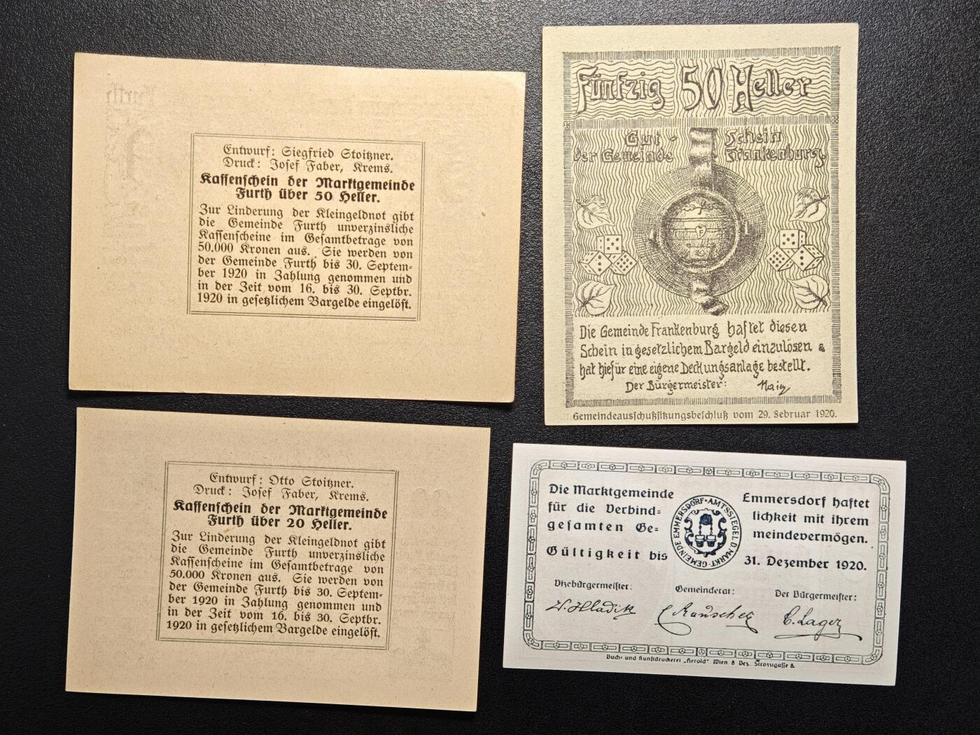 【德藏】世界币章拍卖第154期（拍品征集中~欢迎藏友联系） 8张一组 德国紧急时期纸币