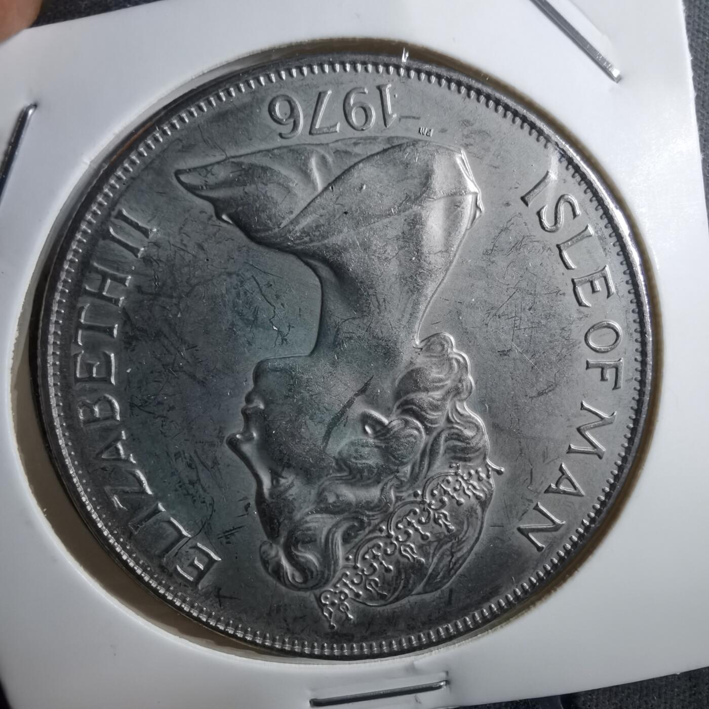 沼泽如烟--第910场 马恩1976年1克朗纪念币