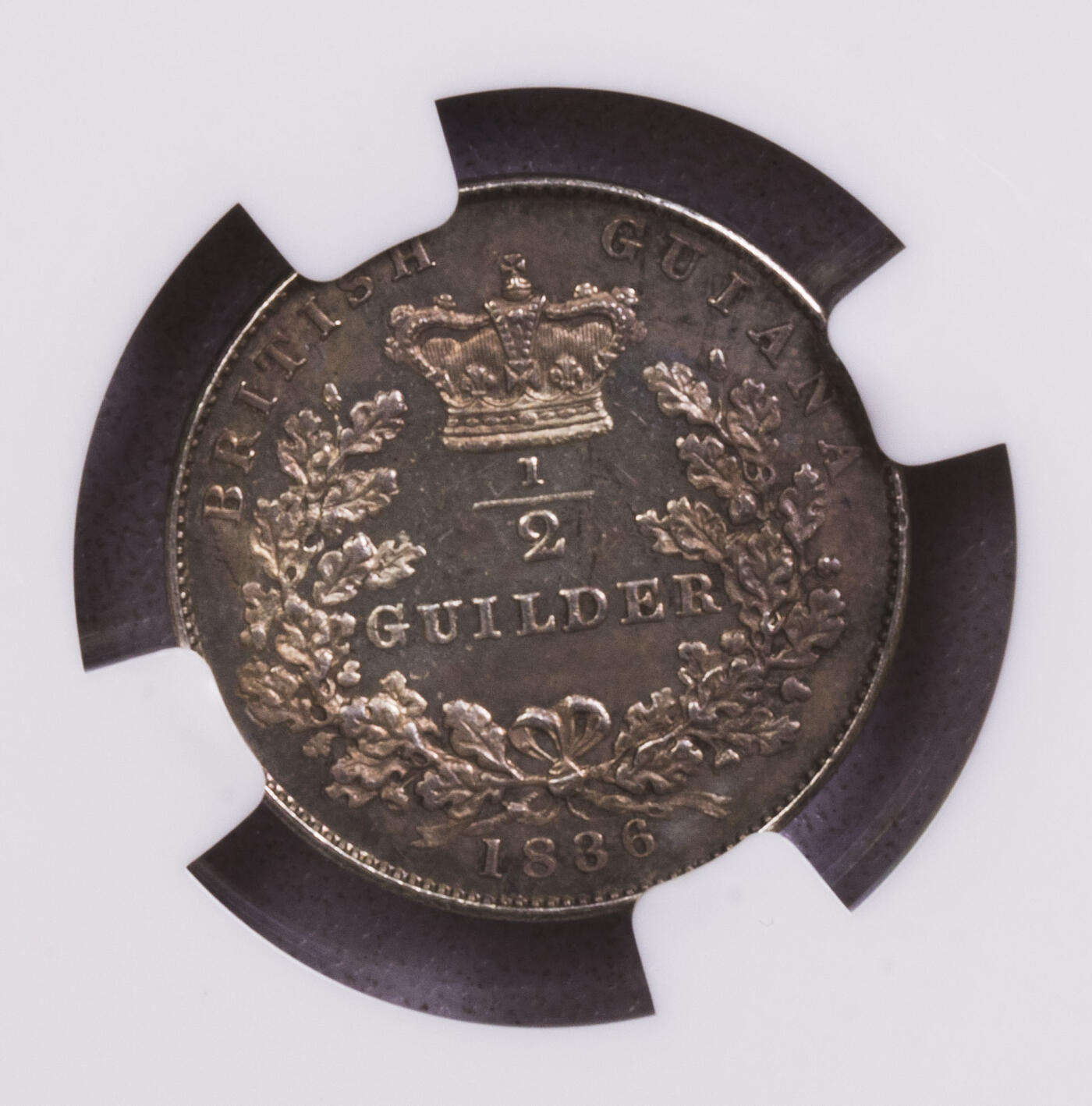 NGC-PF62 1836英属圭亚那半盾银币 唯一亚军