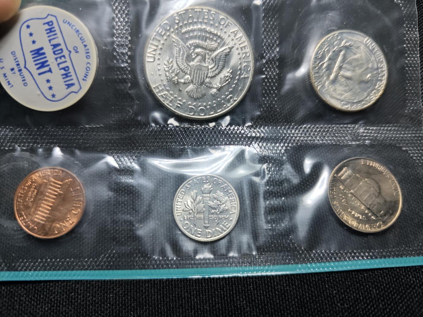 KK钱币收藏小铺 （套币 好品/批量散币 银币）专场  2月预留时间 周末发货  1964美国官方清年套币 含3枚高银银币！