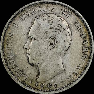 【雨安】【直播拍卖】【世界币章115期-裸币】2025-11-21 周五 19:30 保真 - [裸币各国] Portugal 葡萄牙 500瑞斯 1887年 路易斯一世