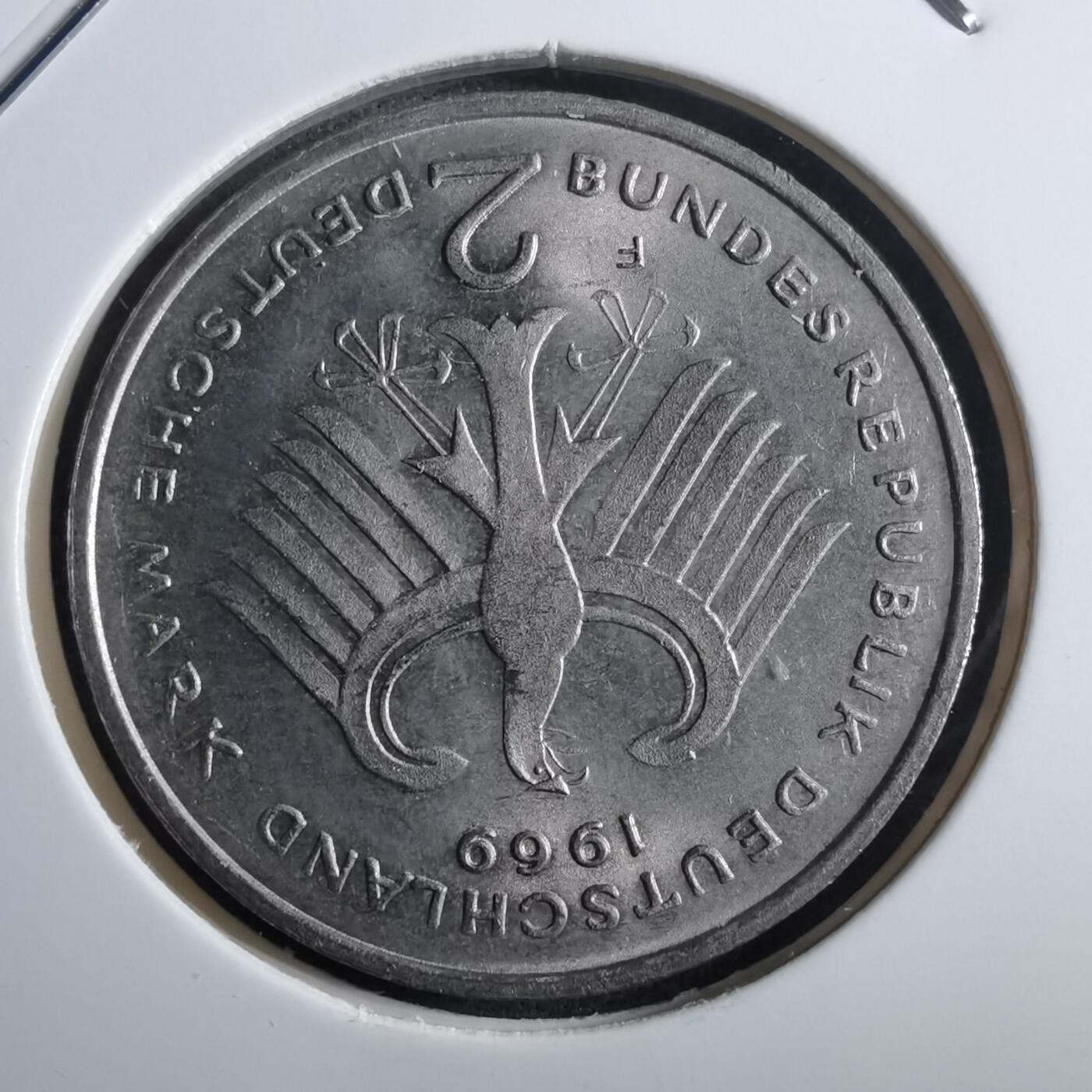 沼泽如烟--第910场 德国1969年2马克