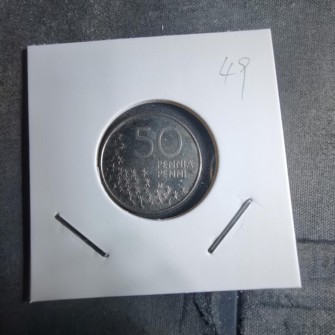 沼泽如烟--第909场 芬兰1990年50芬尼