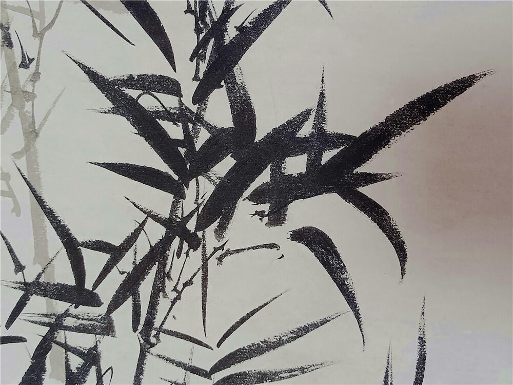 16、王炯智国画竹子图软片138×34【323】