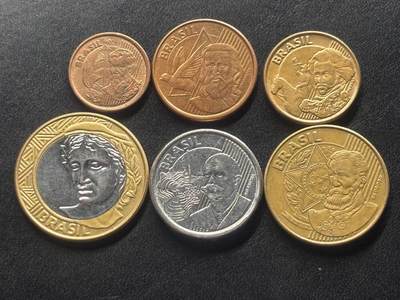 邮泉阁限时拍卖第三十六场 美洲硬币专场（硬币在国外。请付邮费6元。） - 巴西6枚