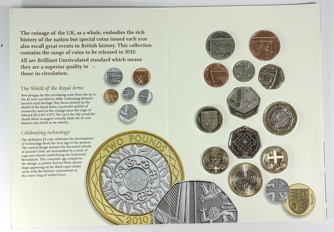 【雨安】【直播拍卖】【世界币章115期-裸币】2025-11-21 周五 19:30 保真 [现代套币] Great Britain 英国 套币 2010年