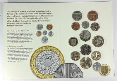 【雨安】【直播拍卖】【世界币章115期-裸币】2025-11-21 周五 19:30 保真 - [现代套币] Great Britain 英国 套币 2010年