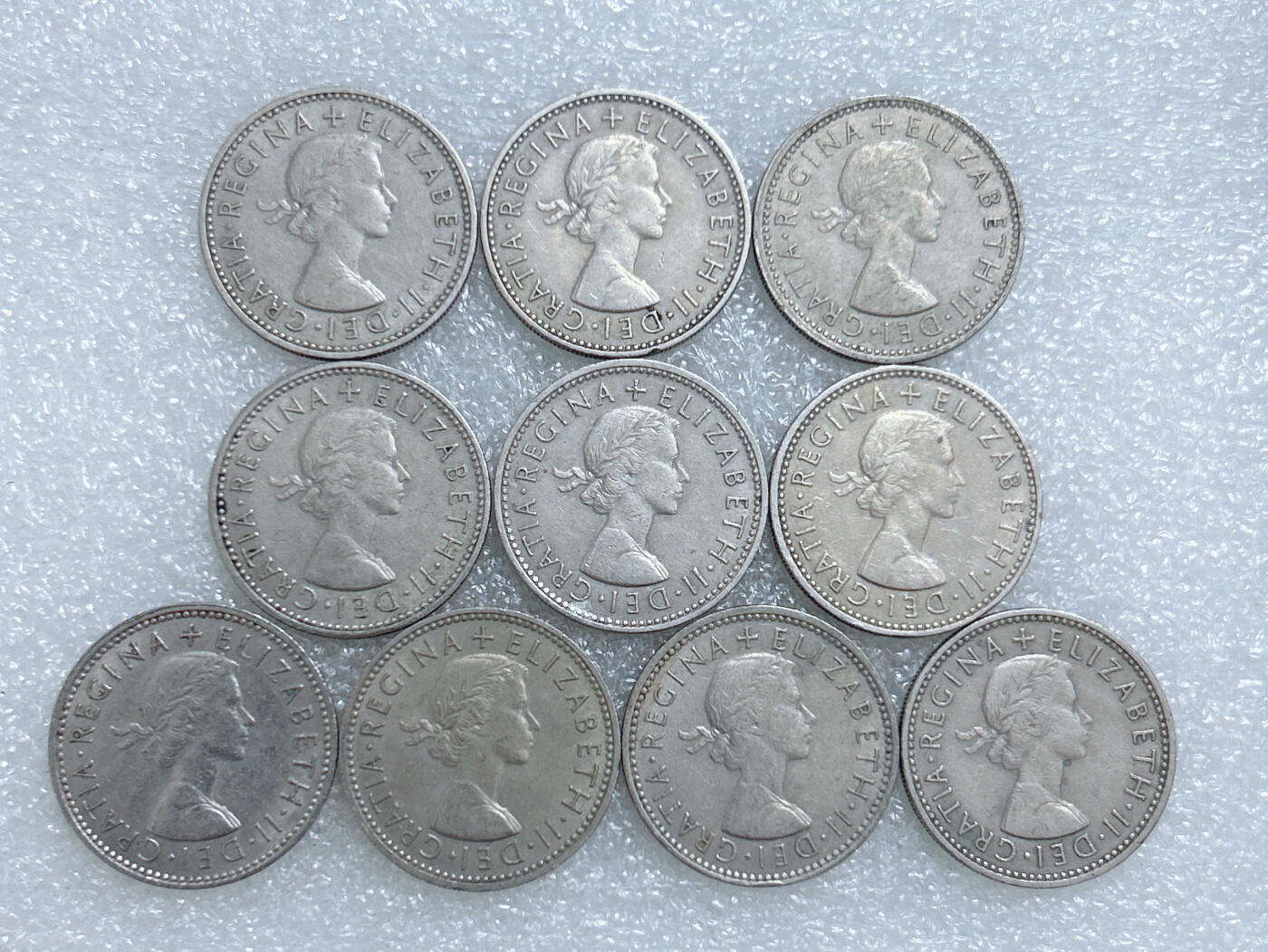 第一海外回流一元起拍收藏 散集专场  第270期 英国60年代三狮版1先令硬币 10枚