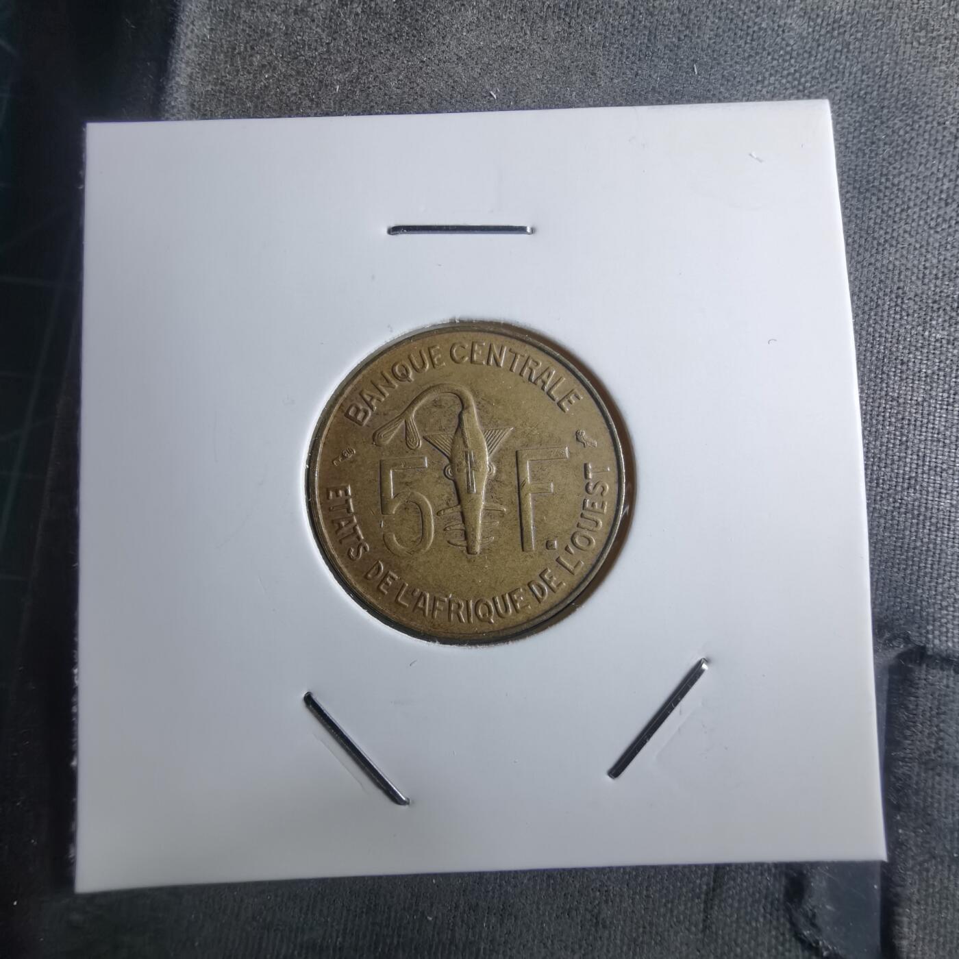 沼泽如烟--第910场 西非1969年5法郎