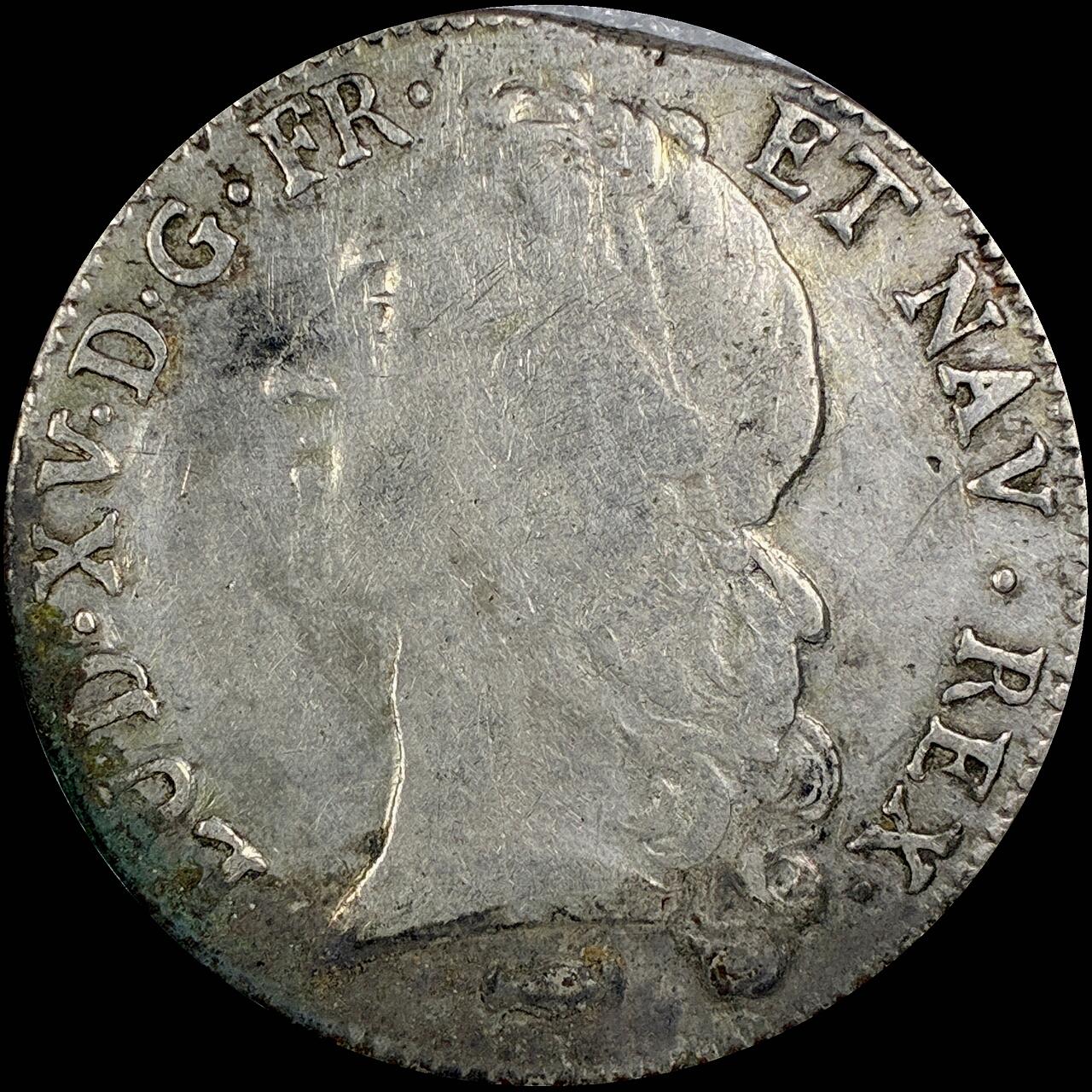 【雨安】【直播拍卖】【世界币章115期-裸币】2025-11-21 周五 19:30 保真 [裸币法国] France 法国 1埃居 KM#0512 (1740-1772) 路易十五 中年版 1770年