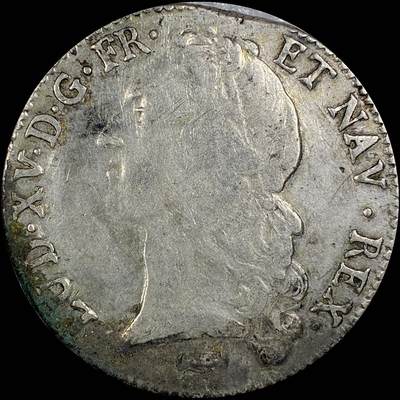 【雨安】【直播拍卖】【世界币章115期-裸币】2025-11-21 周五 19:30 保真 - [裸币法国] France 法国 1埃居 KM#0512 (1740-1772) 路易十五 中年版 1770年