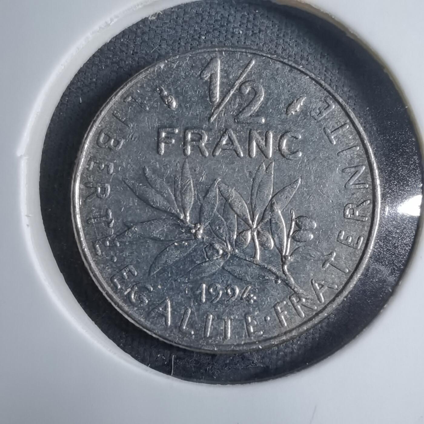 沼泽如烟--第909场 法国1994年二分之一法郎