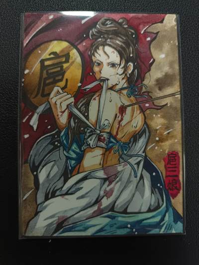 天玑星卡拍第141期《11.24周一截拍》持续收拍收评中 满赠卡需备注 - 【手绘卡】RUBICK 水浒手绘 战损扈三娘 手绘卡