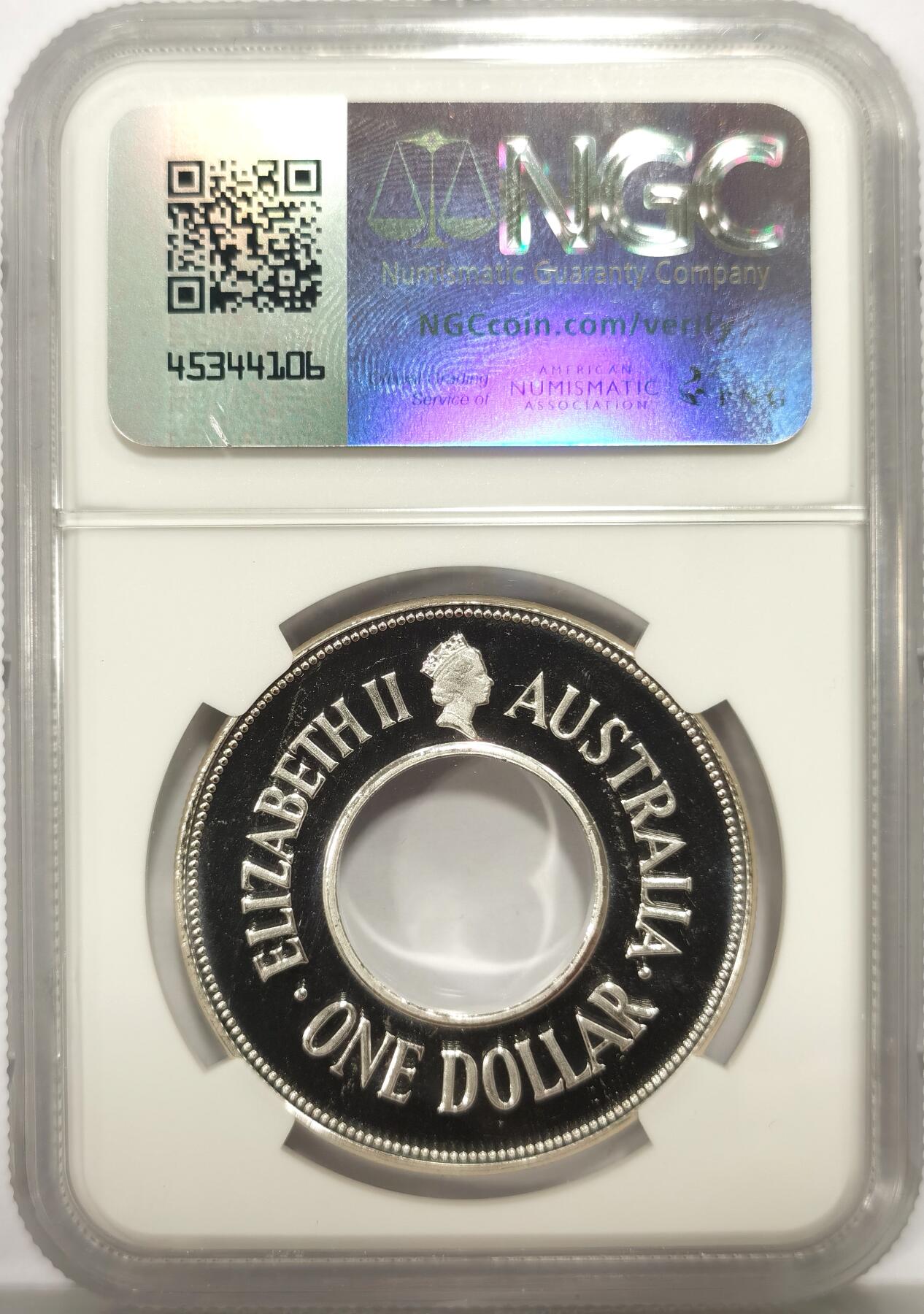博洋堂世界钱币拍卖第147期（全场包邮） NGC PF68UC 澳大利亚1989年土著文化子母币二枚一套，带原包装及证书