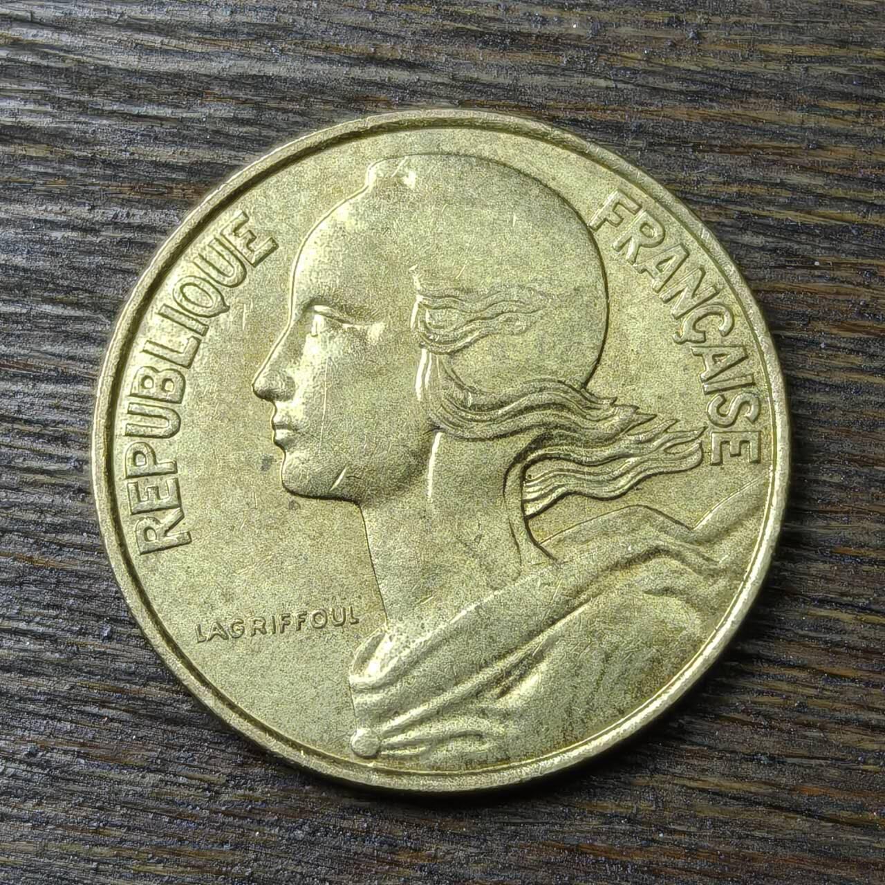 【铜匠收藏】★第132场★散币场，无佣金，30包邮。不满30元，支付5元运费。《接受代拍 代送NGC评级》 法国 1991年 10生丁 玛丽安娜女神 青铜币