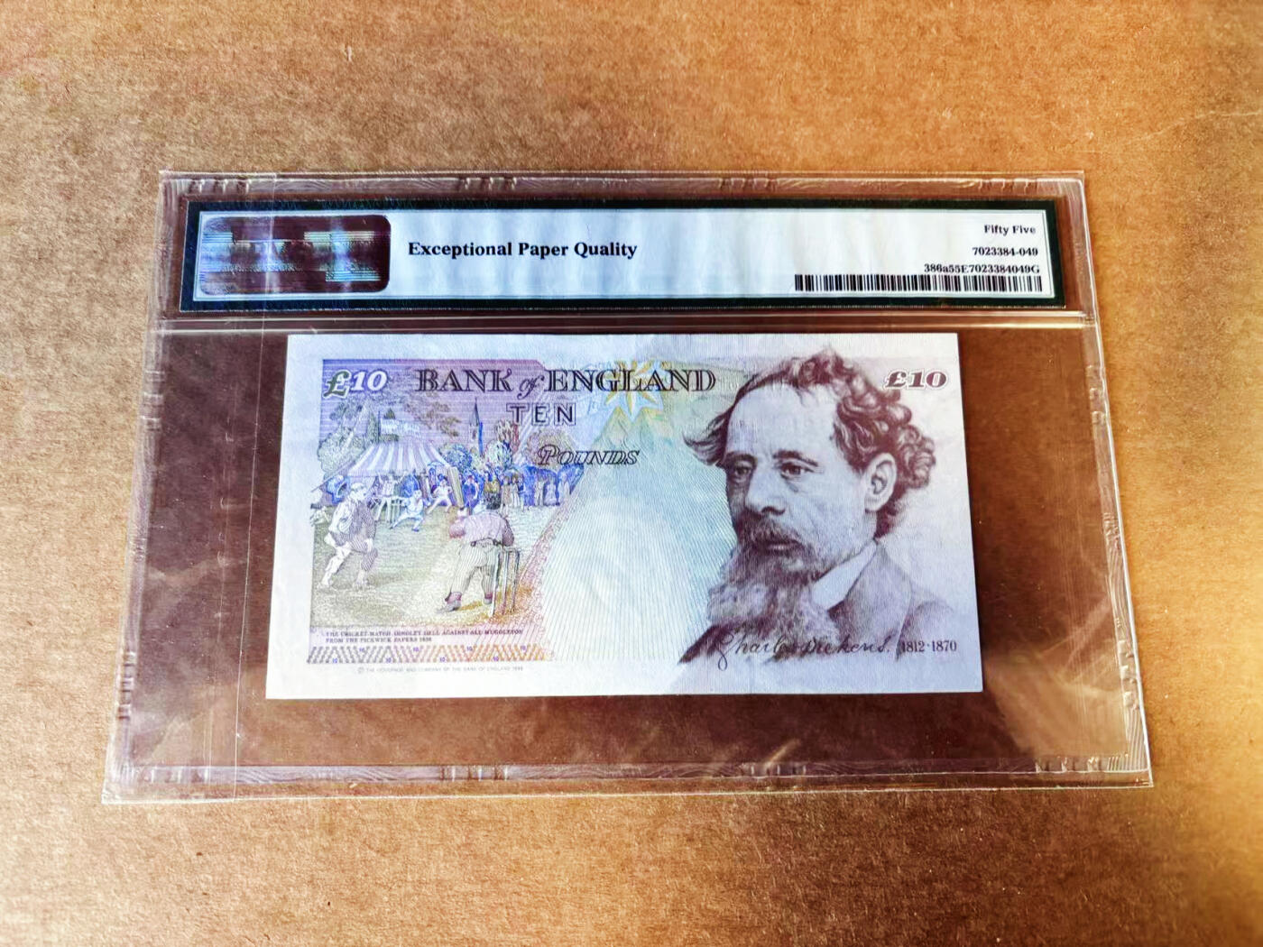 【Blue Auction】世界纸币精拍第753期——18级TOP拍卖/信誉/品质/专业/高效💫 【无47】英国 1993年10镑 PMG55EPQ