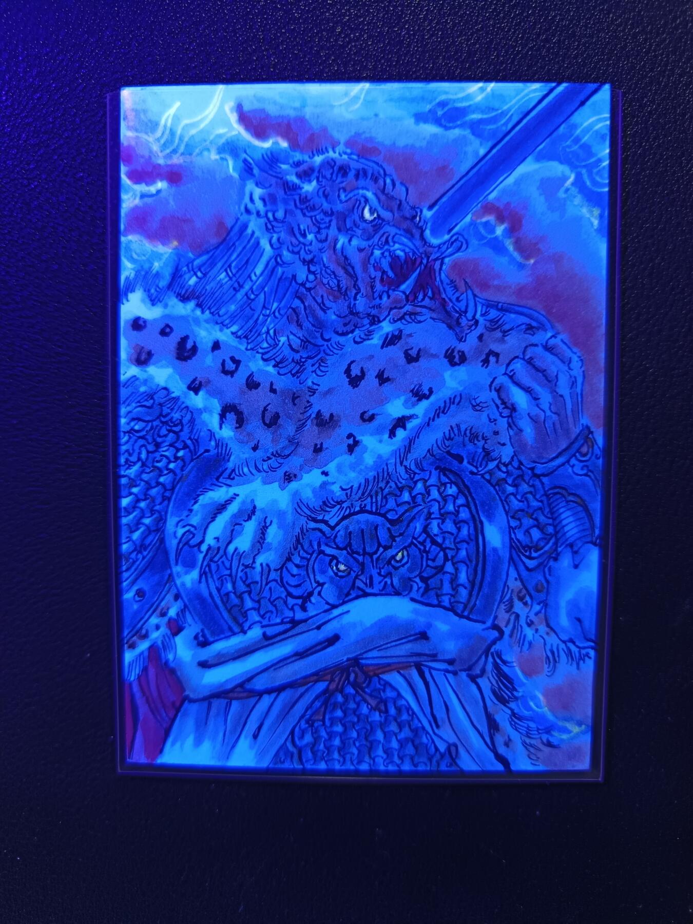 天玑星卡拍第141期《11.24周一截拍》持续收拍收评中 满赠卡需备注 【手绘卡】梦溪工作室 走近科学 张先军 铁血战士版 三国五虎 手绘卡